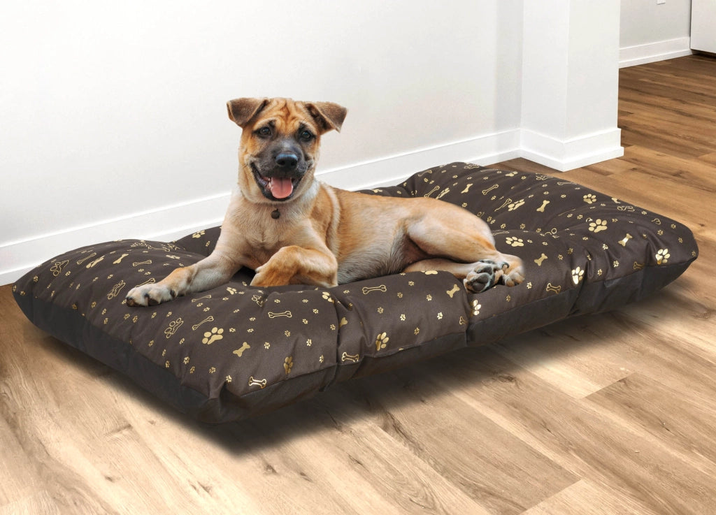 AIO FACTORY 80x60 cm PRESTIGE Letto per cani impermeabile Golden Bones