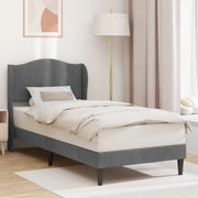 Struttura del letto-Giroletto Grigio Scuro 80 x 200 cm Velluto 705903