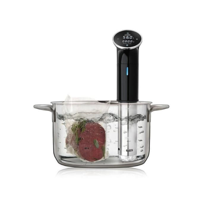 Laica SVC107L Sous Vide Termocircolatore a immersione 1200 W da 25°C a 95°C 6-15 L Timer Touch display LED colore Nero Acciaio inox