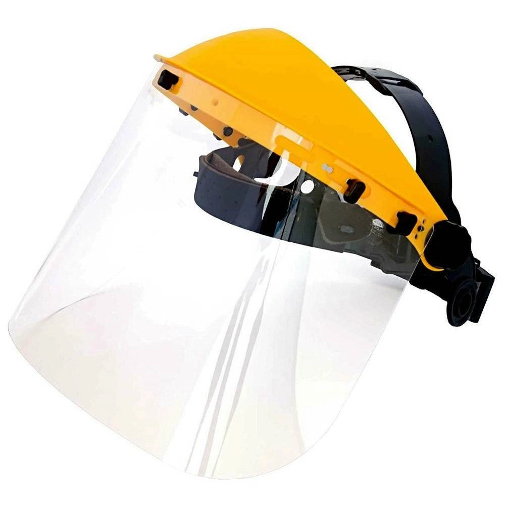 Trade Shop - Visiera Decespugliatore Professionale Protettiva Regolabile Policarbonato 455310 -