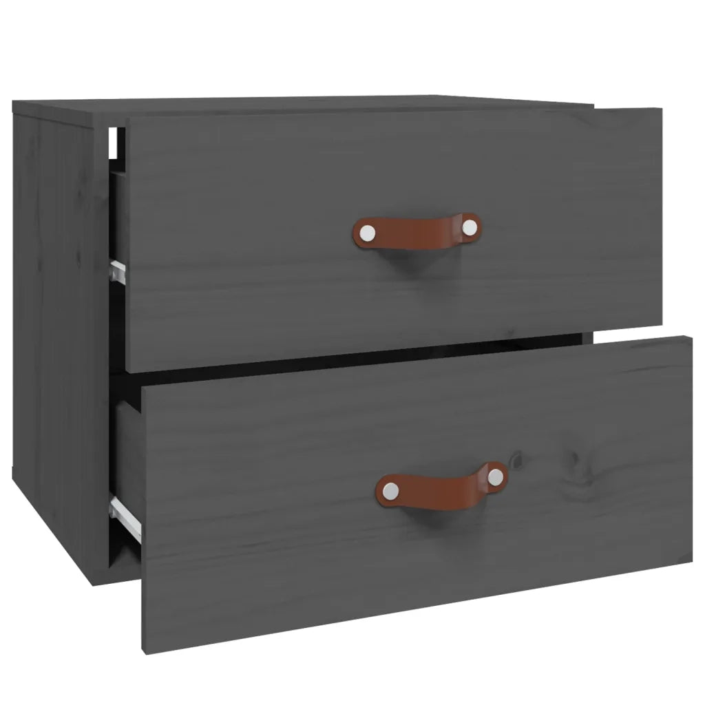 Comodino a Muro Grigio 50x36x40 cm 820980