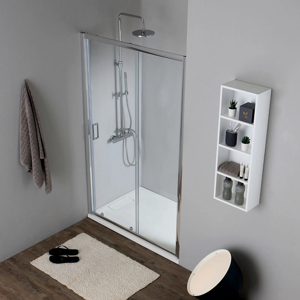 Porta doccia 150 cm con vetro trasparente