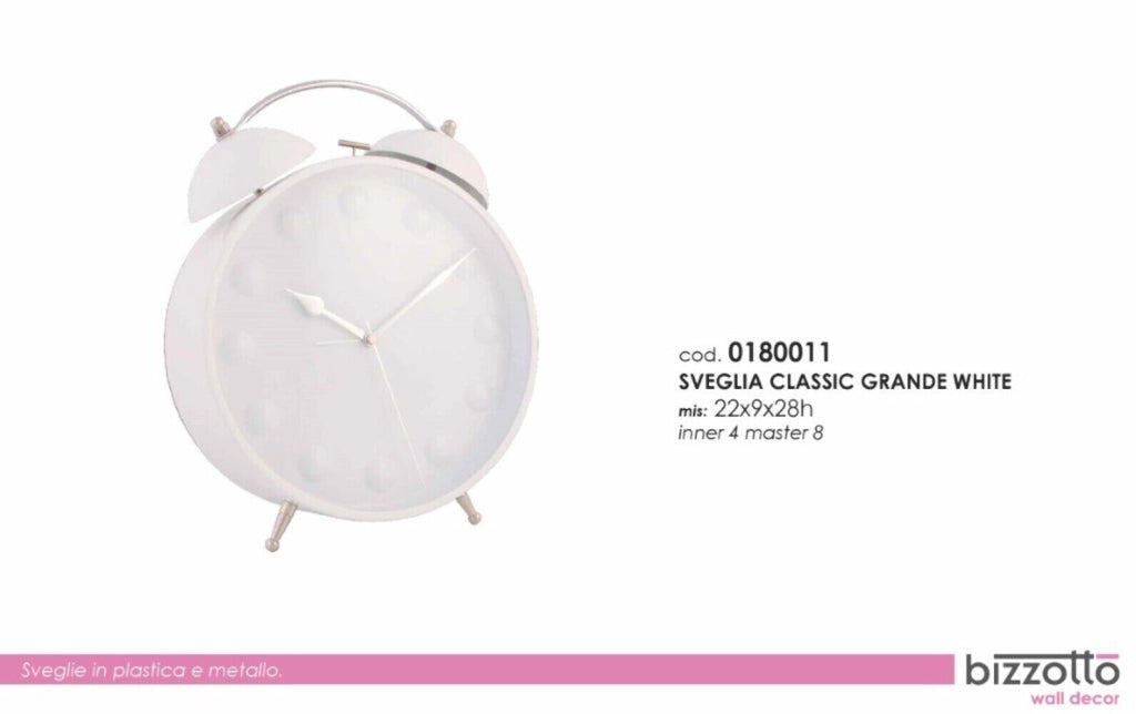 Sveglia Classic Grammiwhite - Bizzotto