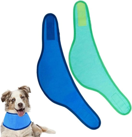 Accessori di abbigliamento per animali domestici - Cappuccio per raffreddamento istantaneo - Sciarpa respirante per cani e gatti - Cappuccio di gelo estivo - Dimensione M