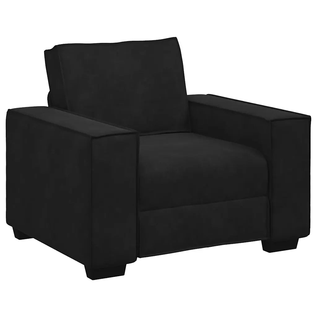 Divano Sedia Nero 100x78x84 cm Velluto 4105005