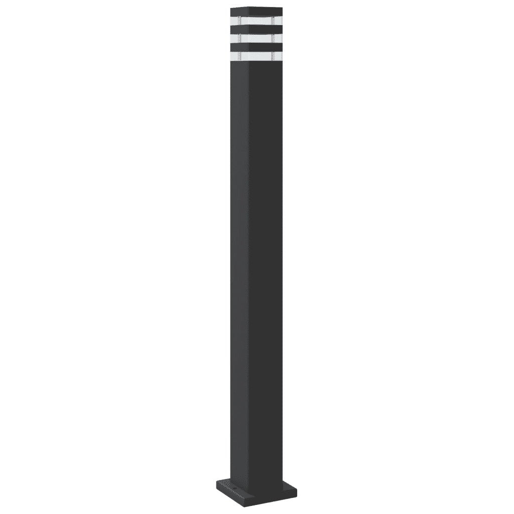 Lampada da Terra per Esterni Nera 110 cm in Alluminio 4006397