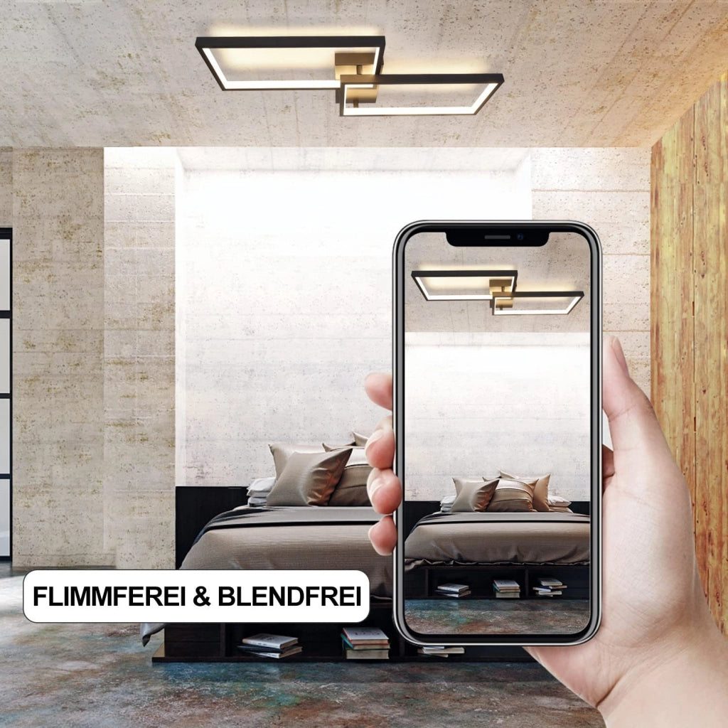 ZMH Lampada da soffitto a LED con telecomando - Illuminazione interna regolabile