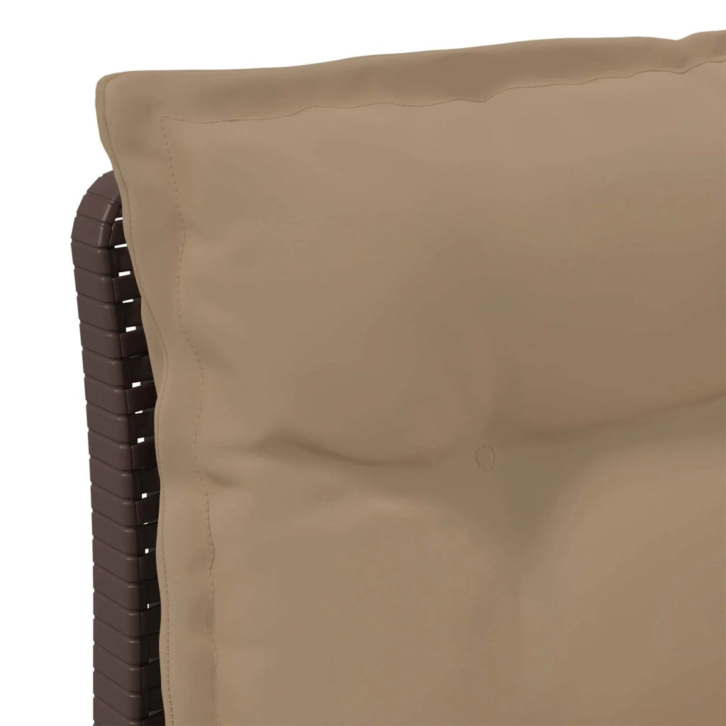 Divano da giardino 3 posti con cuscini in look rattan PP 8011982