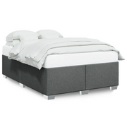 Letto matrimoniale | Letto per adulti | Giroletto senza Materasso Grigio Scuro 160x200 cm Tessuto