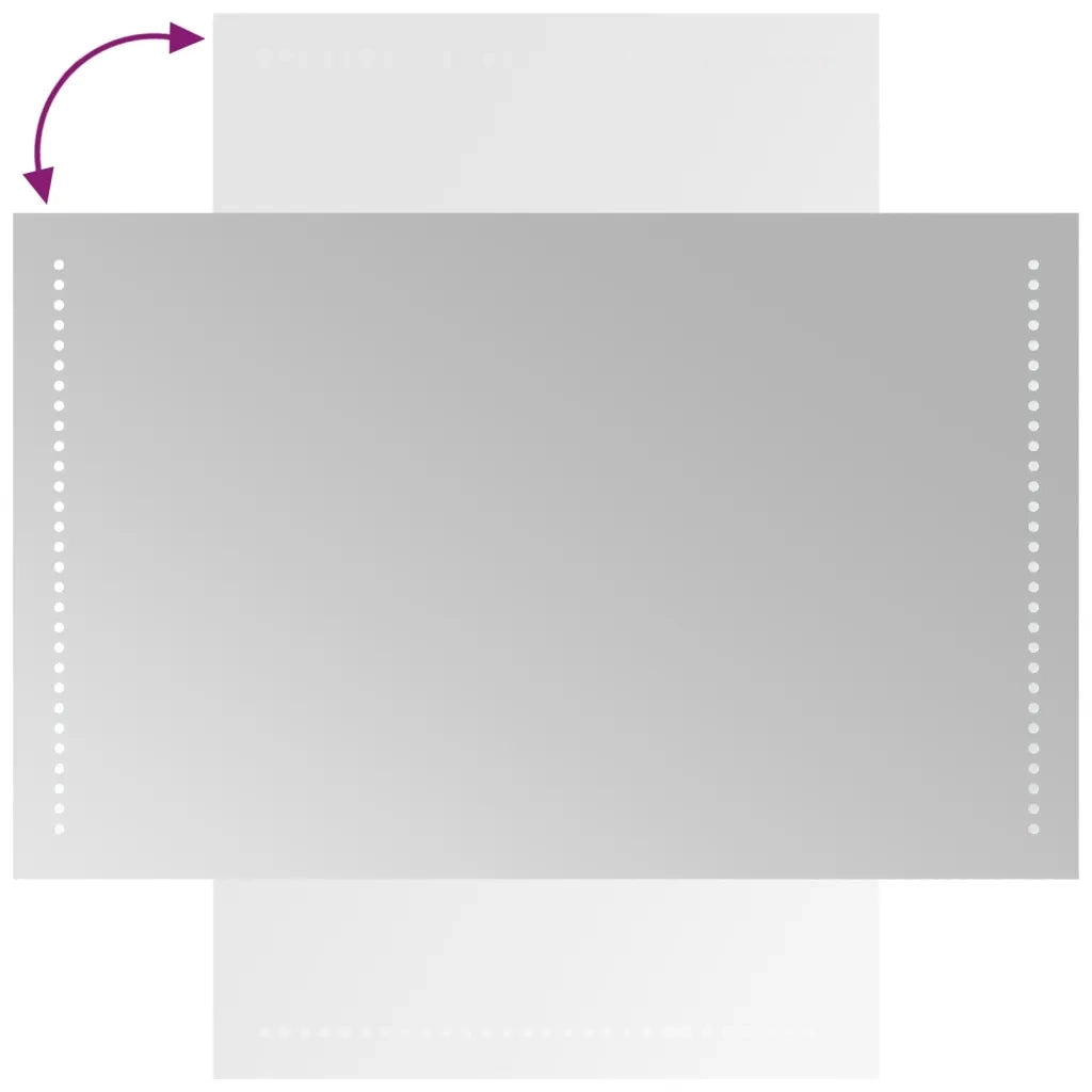 Specchio da Bagno con Luci LED-Specchio per Bagno 50x80 cm 991738
