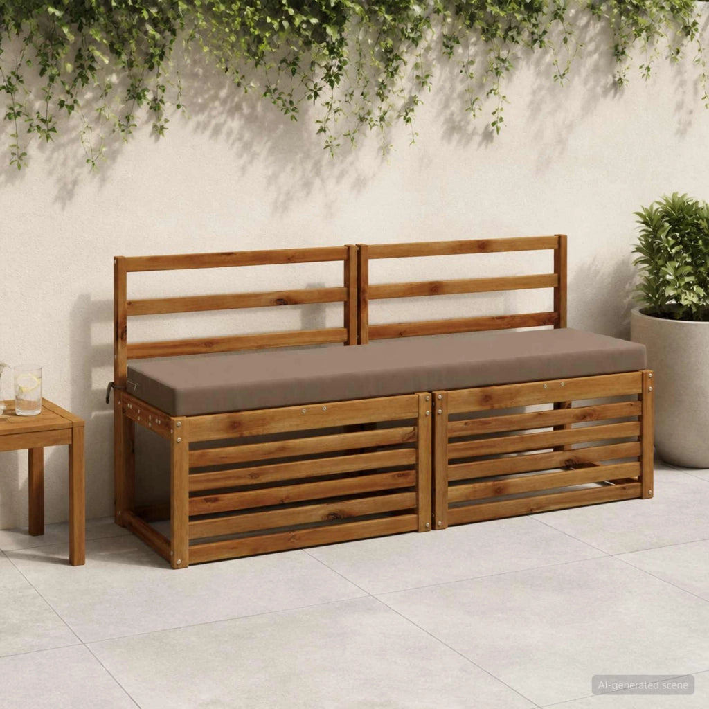 Cuscini per Panchina a 2 Pezzi SOEST 2 pz 100% Poliestere 949839