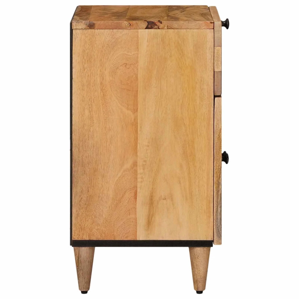 Comodino | Armadio da Notte | Mobiletto da notte con cassetto Naturale 50 x 33 x 60 cm