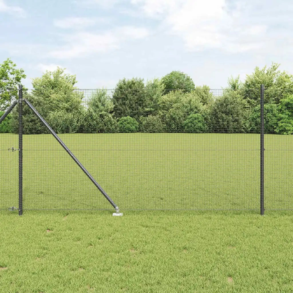Recinzione da Giardino | Recinzione in rete saldata con punte Acciaio Grigio Rete