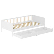 Letto per bambini 190x90cm bianco con cassetti ADAM
