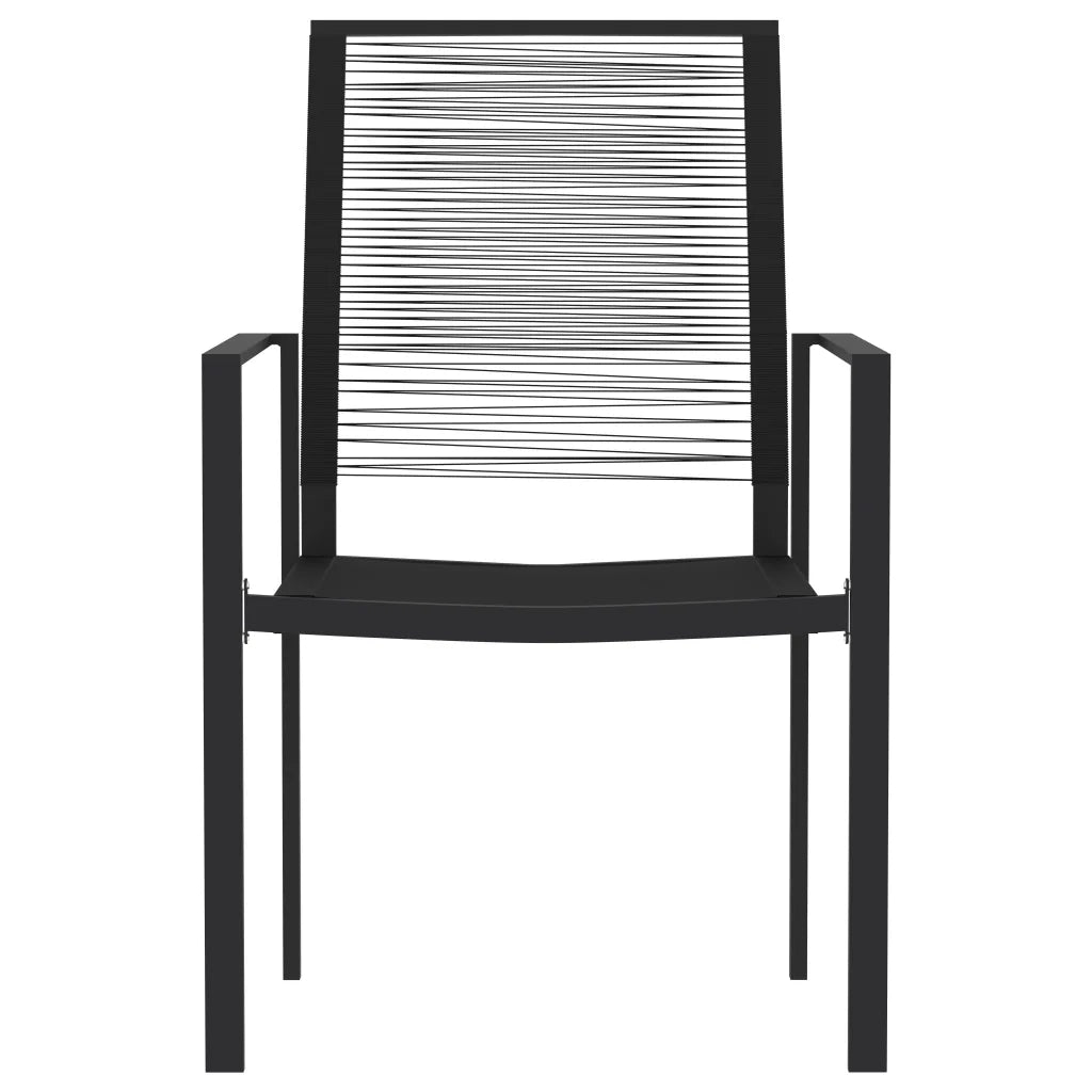 Set da Pranzo da Giardino 5 pz Nero 3099204