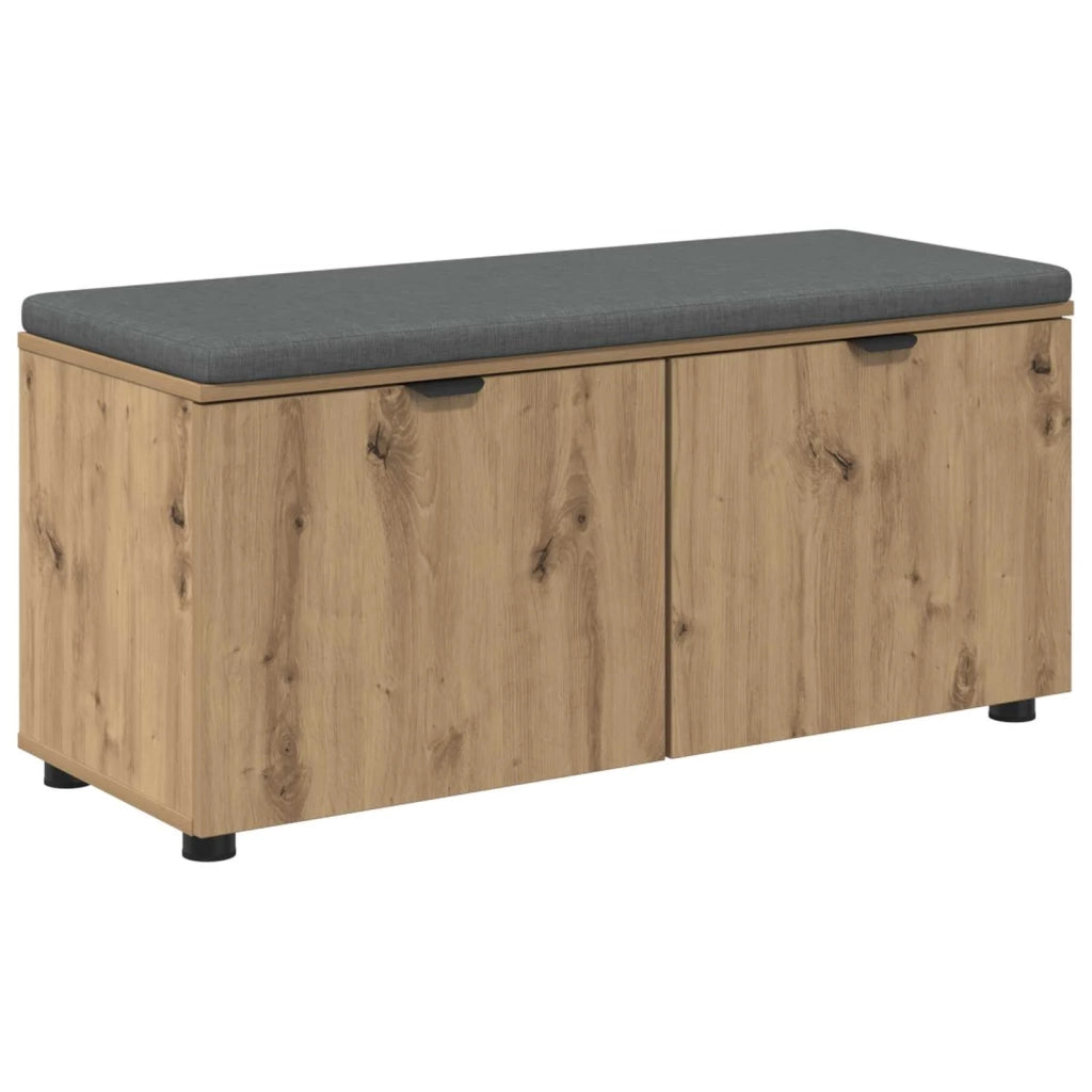 Panca per scarpe con cuscino Rovere Artigianale 906113