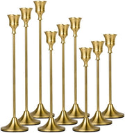 Set di candele conica - 9 pezzi - Oro - Ottone