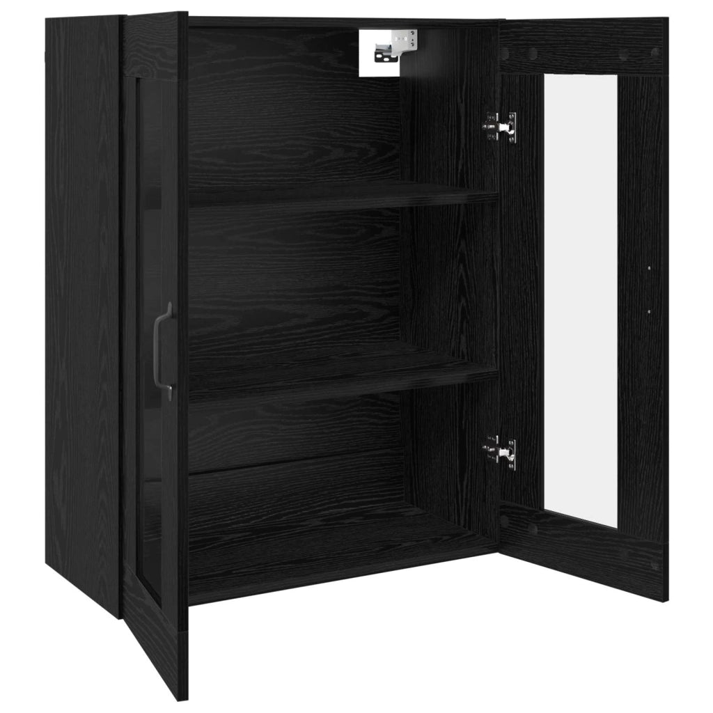 Armadio Montaggio a parete Rovere Nero 69,5 x 34 x 90 cm 879467