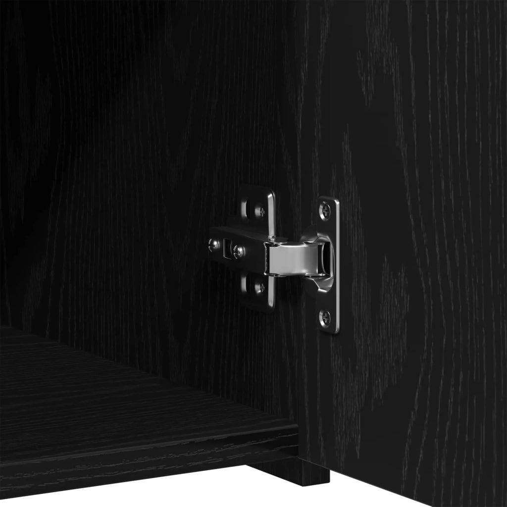 Credenza con cassetto Rovere Nero 50 x 42,5 x 93 cm 868761