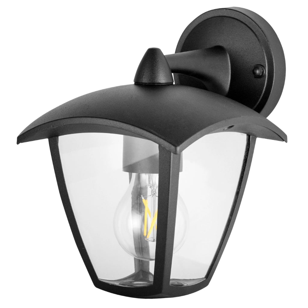 Applique esterna nera opaca E27 IP44 Polux IGMA 311870