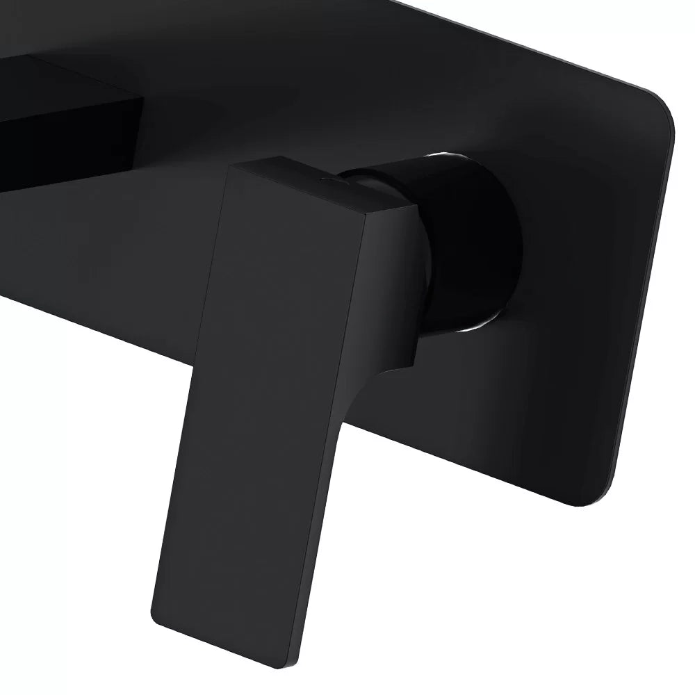 Miscelatore ad incasso per lavabo nero opaco serie Absolute