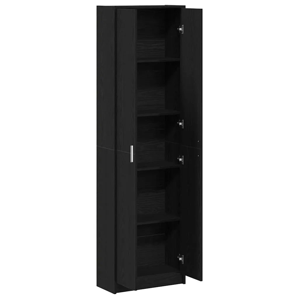 Guardaroba Rovere Nero 55 x 25 x 189 cm Legno multistrato 3334009