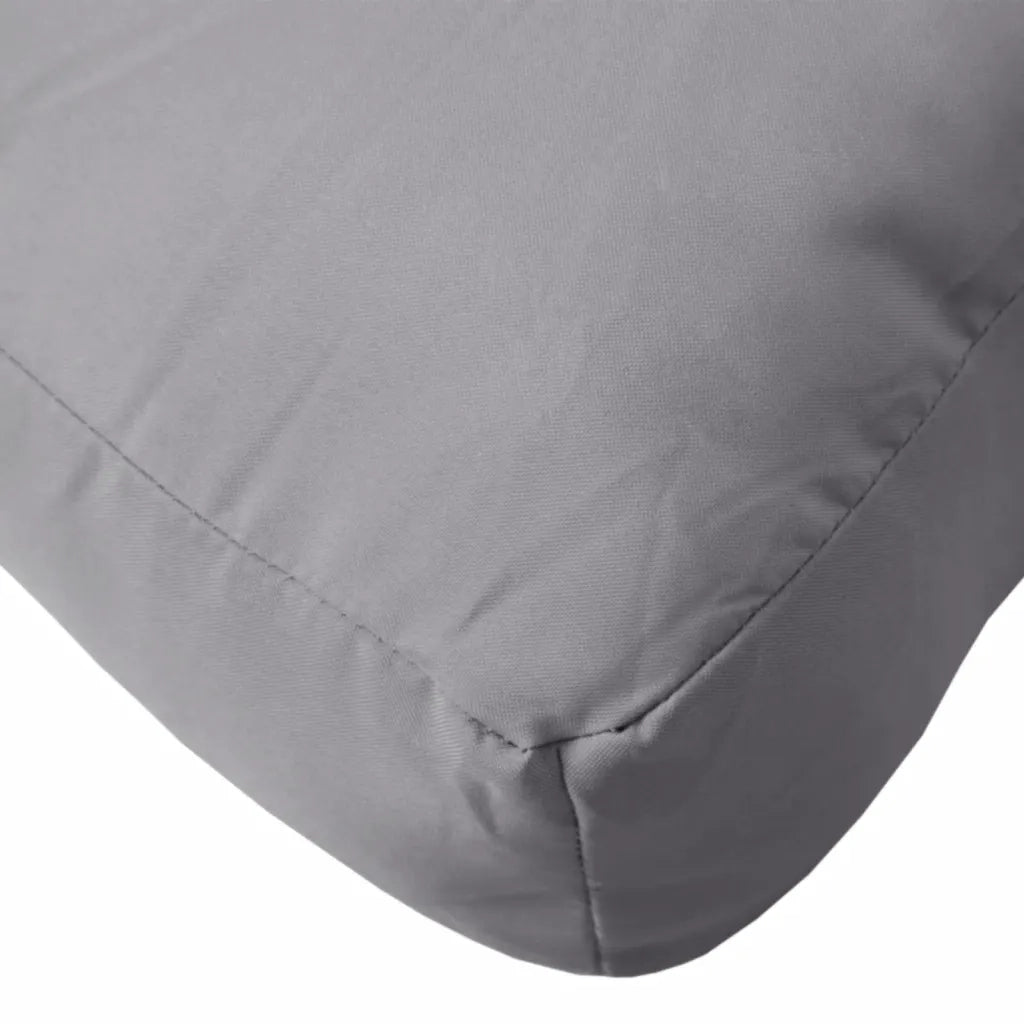 Cuscino per Pallet Grigio 120x40x12 cm in Tessuto 360624