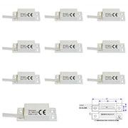 10 CONTATTI MAGNETICI NC A MATTONCINO DA ESTERNO Securvera ST-405XCMABTD