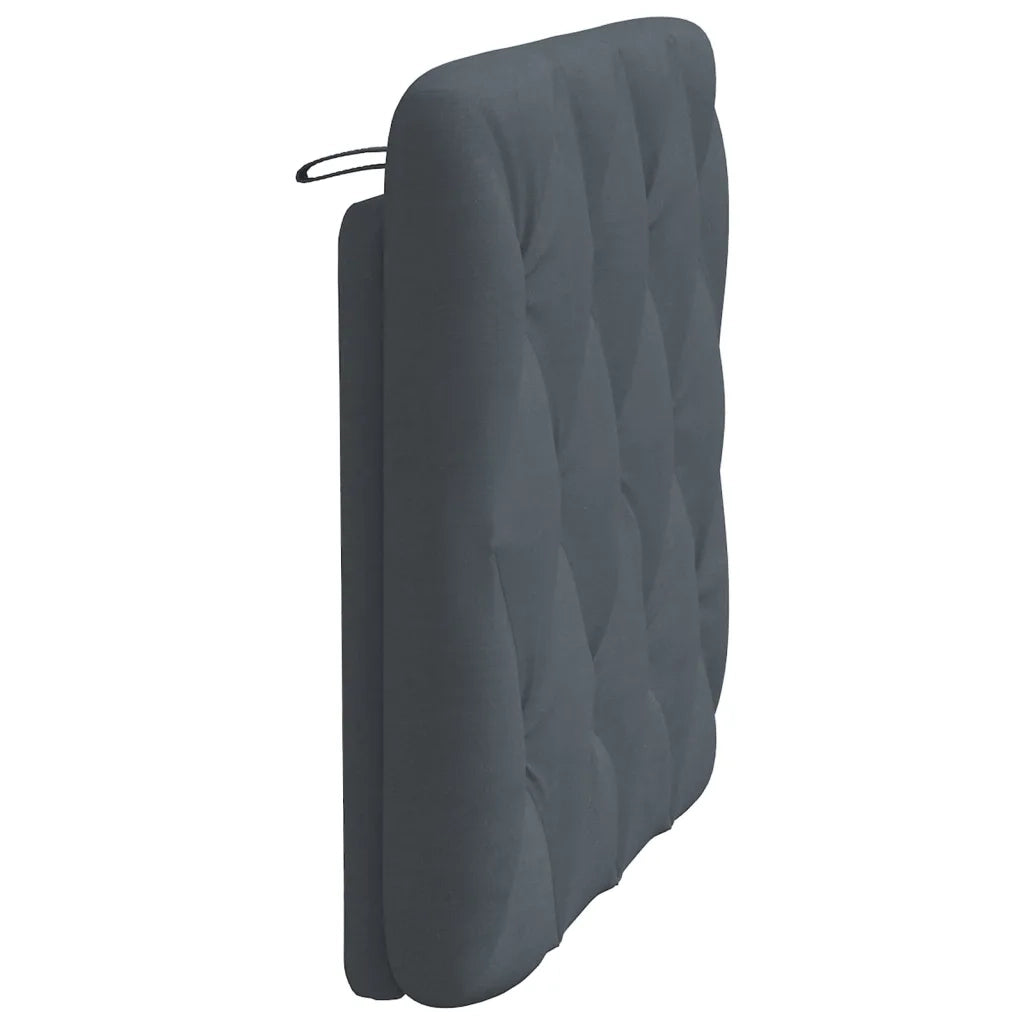 Cuscino Testiera Grigio Scuro 80 cm in Velluto 374703