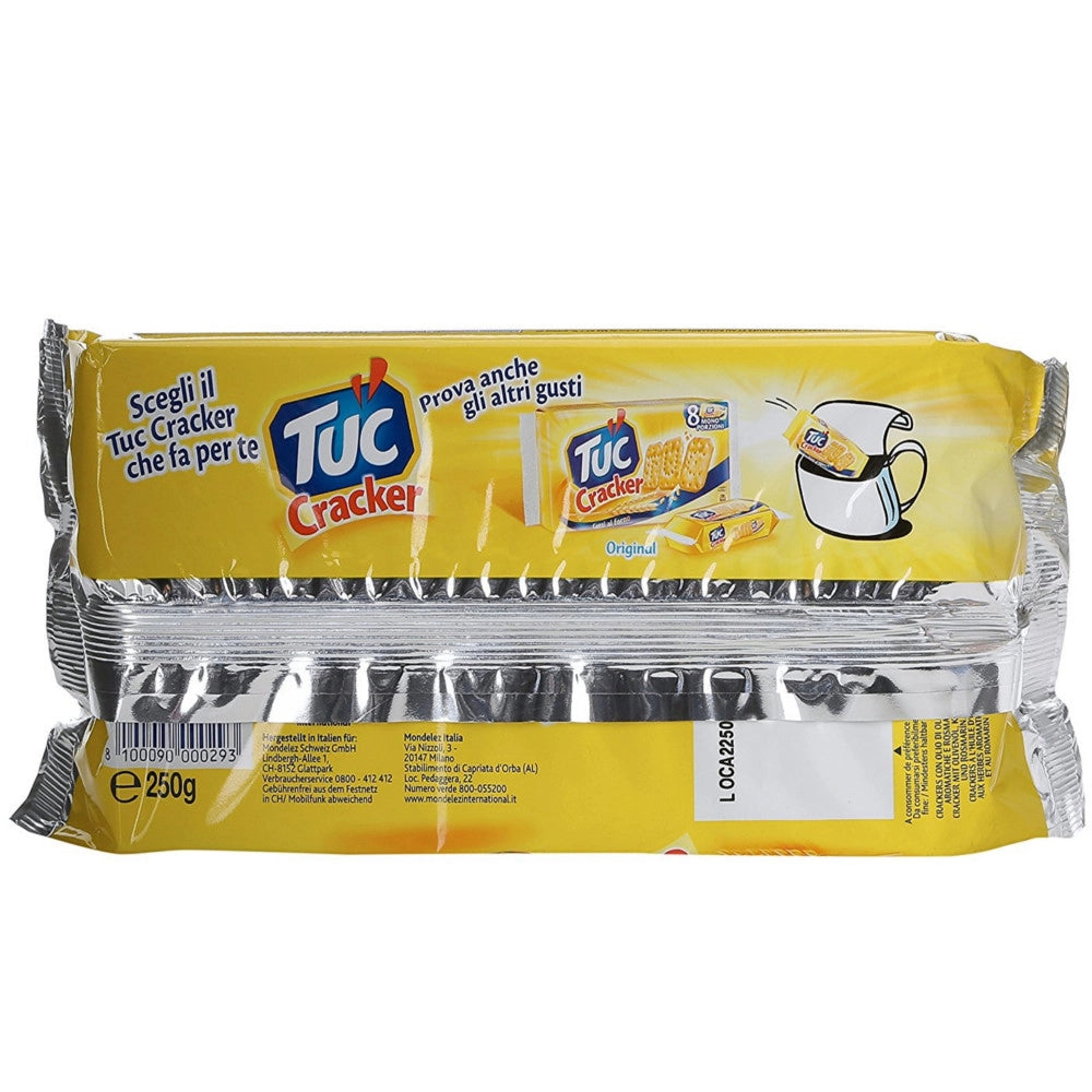 Tuc crackers gusto olio d'oliva rosmarino ed erbe aromatiche multipack da 250 grammi snacks salato