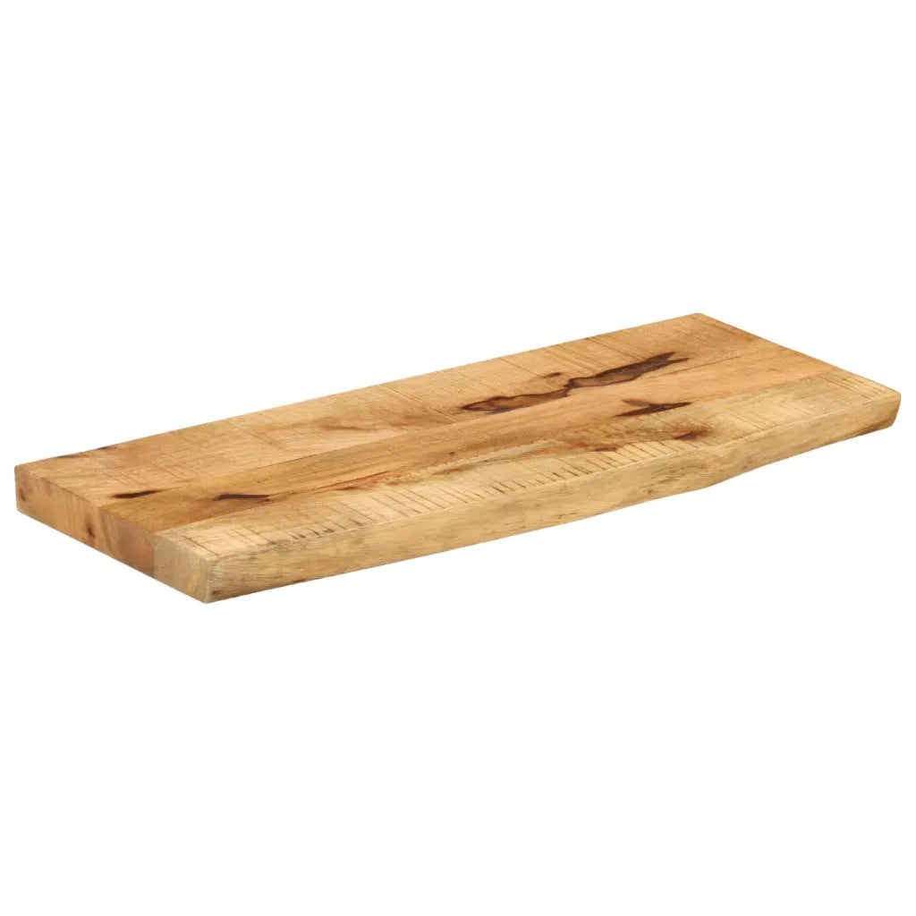 vidaXL Piano Tavolo 70x20x2,5cm Bordi Vivi Legno Massello Mango Grezzo