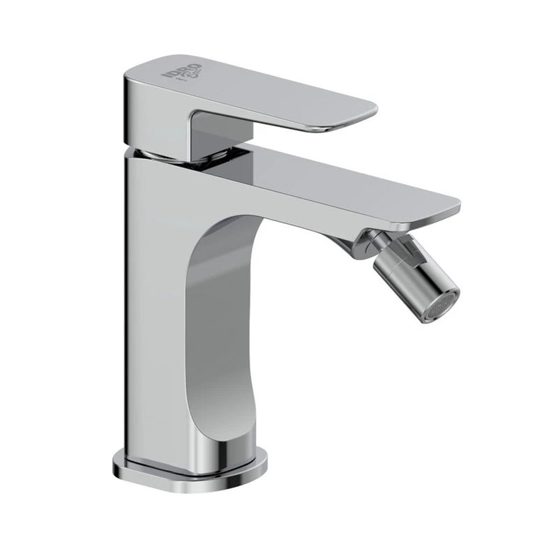 Miscelatore bidet Bevel Ø26 con piletta click-clack cromato