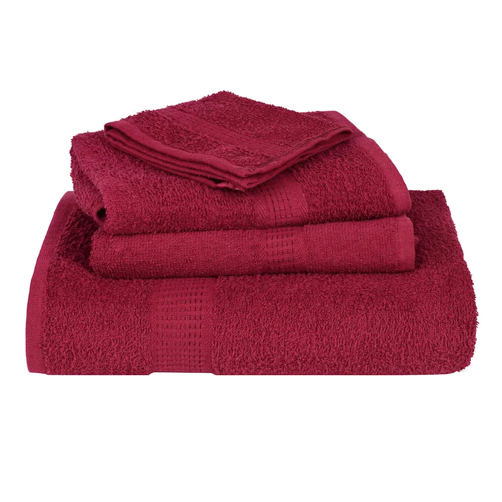 Asciugamani da bagno FROGN 10 pz Bordeaux 100x150 cm 360 g/m² 136742