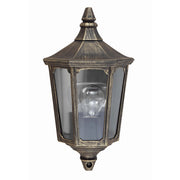 Applique esterna retro Cricklade nera E27 60W Garden Zone