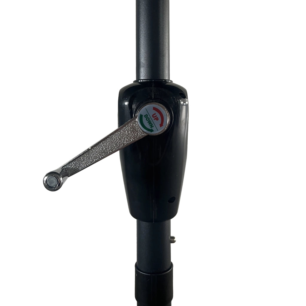 Ombrello rotondo diritto HAPUNA diametro 3,30m grigio