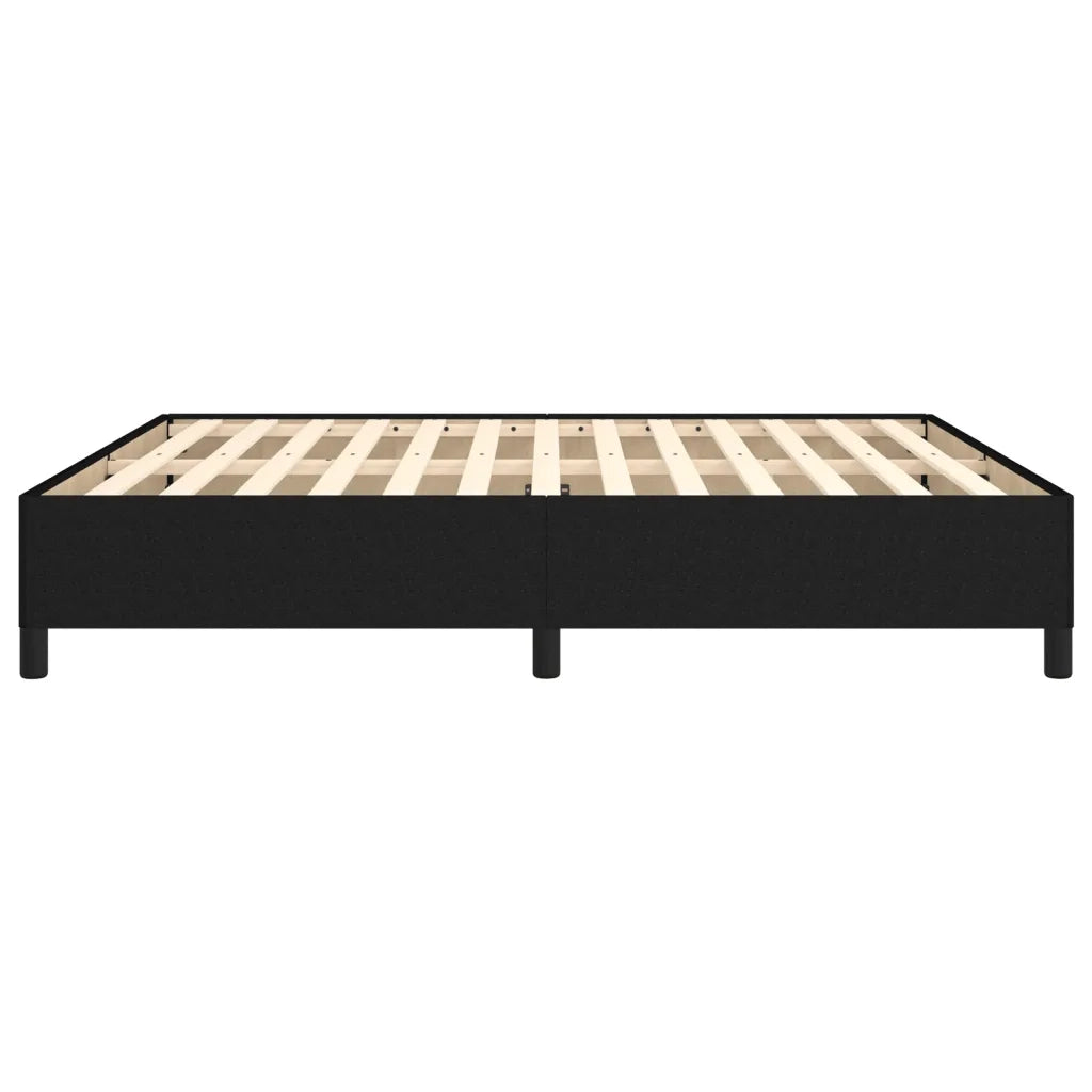 Giroletto senza Materasso Nero 160x200 cm in Tessuto 347076