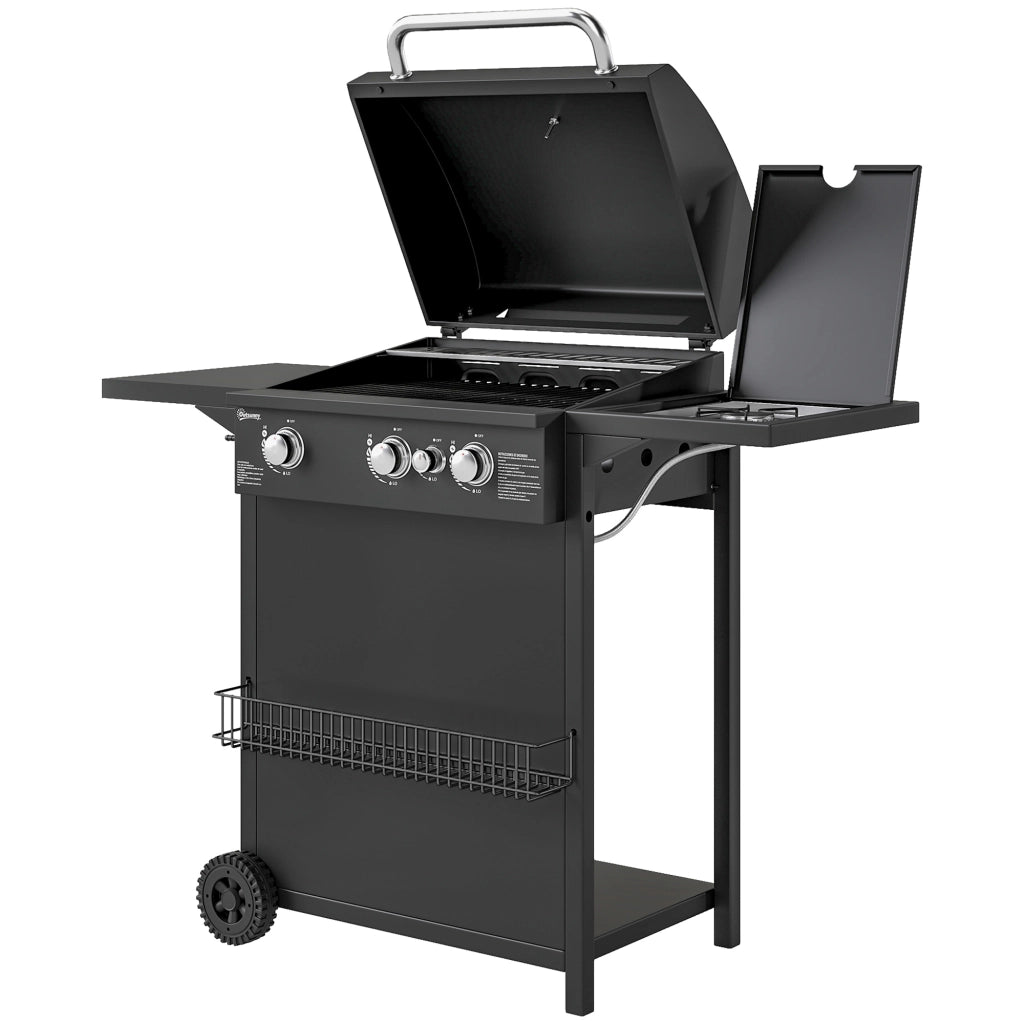 Barbecue a gas 3+1 bruciatori ¨C Minimal ¨C Nero