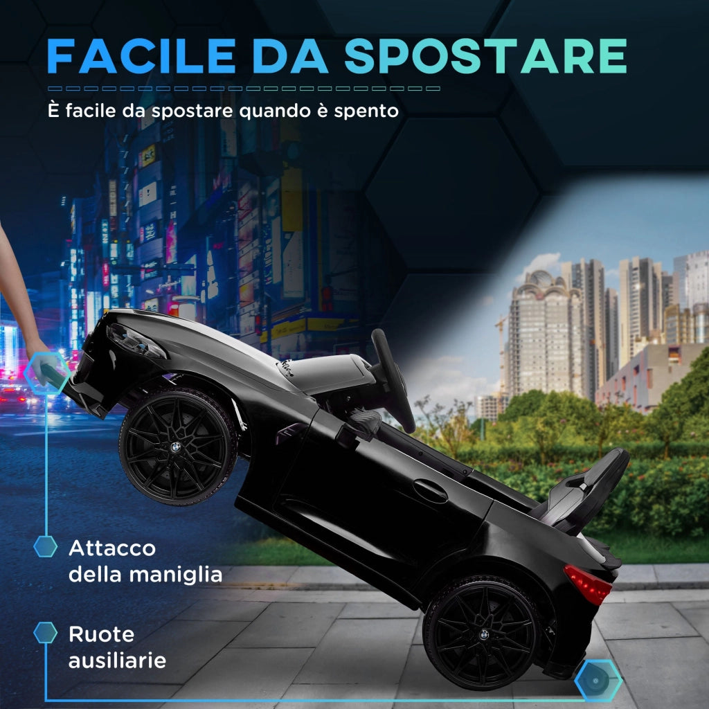 Macchina Elettrica per Bambini Licenza BMW M4 con Telecomando Nero