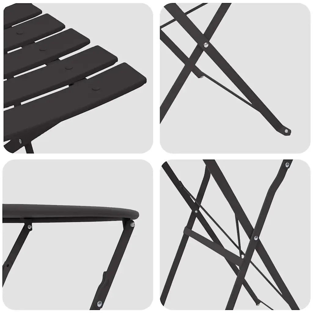 Set Bistro Pieghevole 3 pcs Antracite Acciaio 42002972