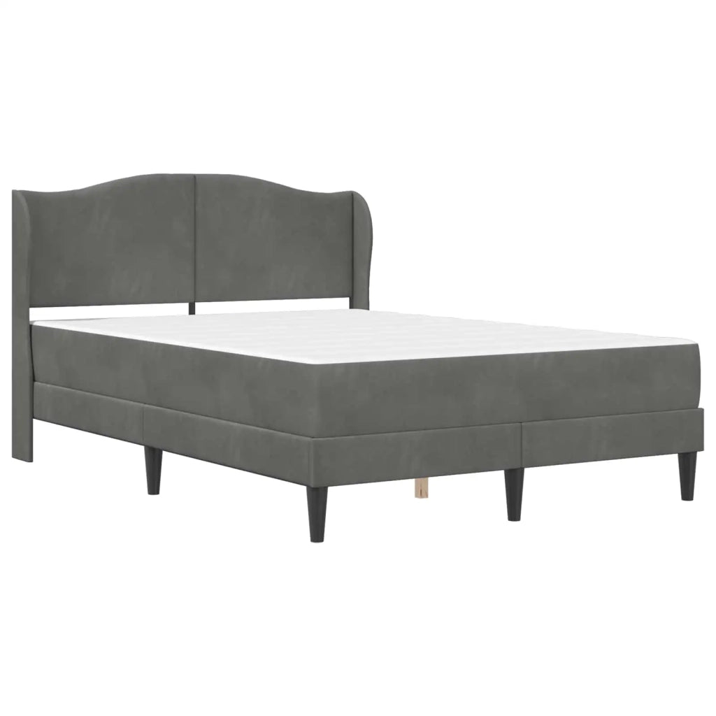Struttura del letto-Giroletto Grigio Scuro 120 x 200 cm Velluto 422481