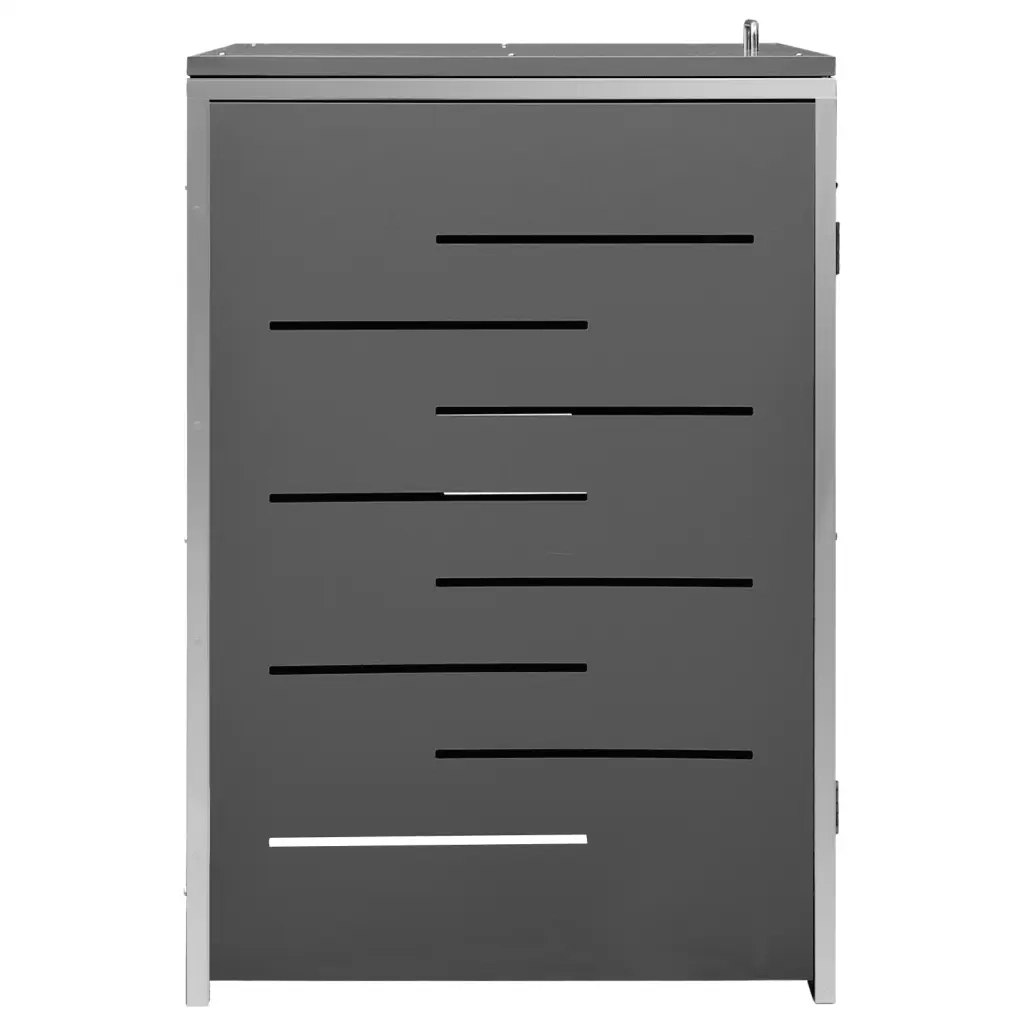 Copribidone per Spazzatura Singolo 69x77,5x112,5cm Acciaio Inox 149554