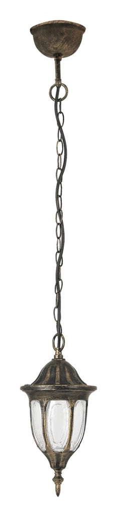 Lampada sospensione esterno classica Milano E27 oro Rabalux