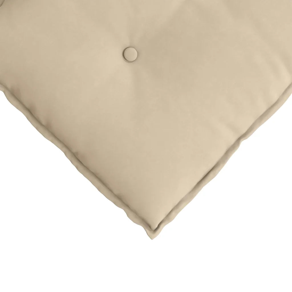 Cuscino per Schiena Crema 100 x 50 cm Tessuto in Microfibra 42014777