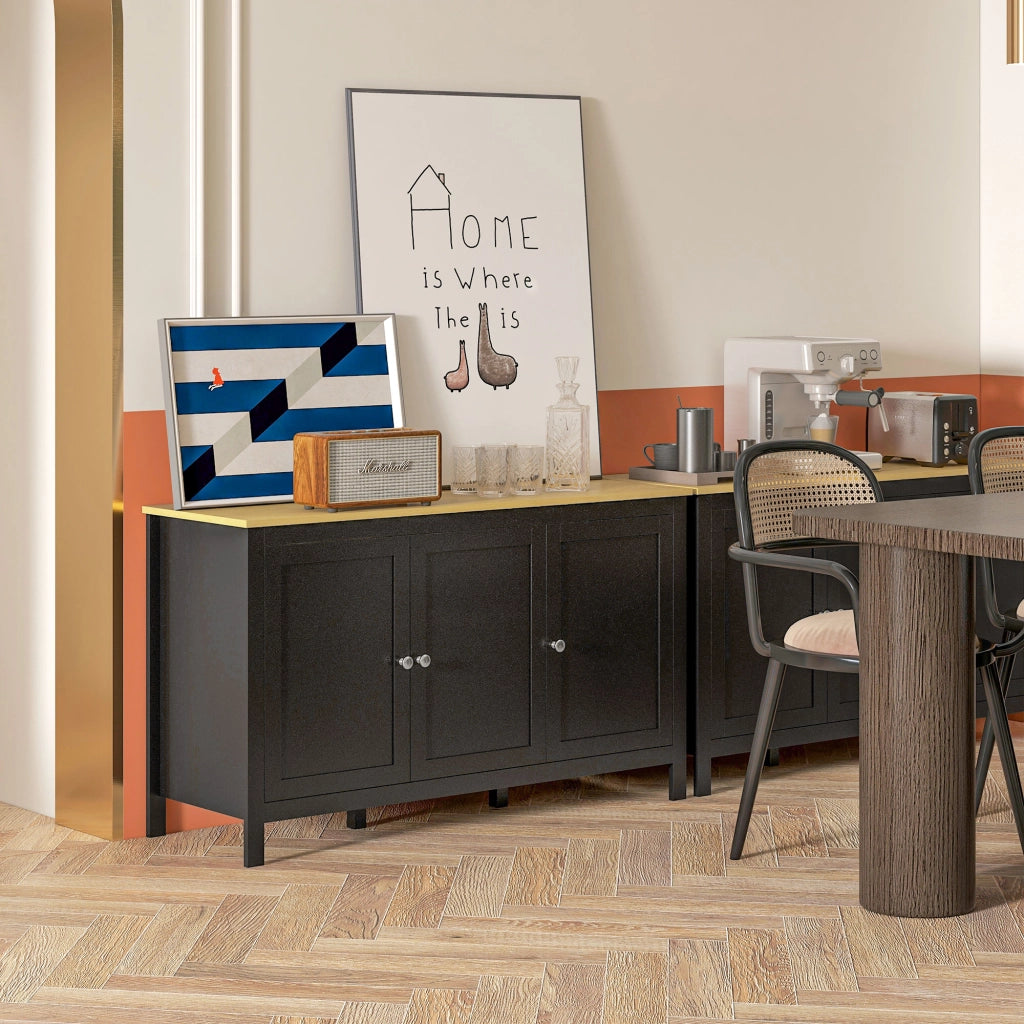 Mobile Ingresso con Ante ¨C Minimal ¨C Nero 120x40x70 cm