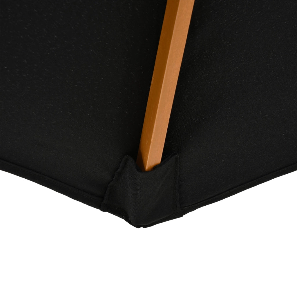 Sonnenschirm in legno ¨C Minimal ¨C ? 300 cm nero