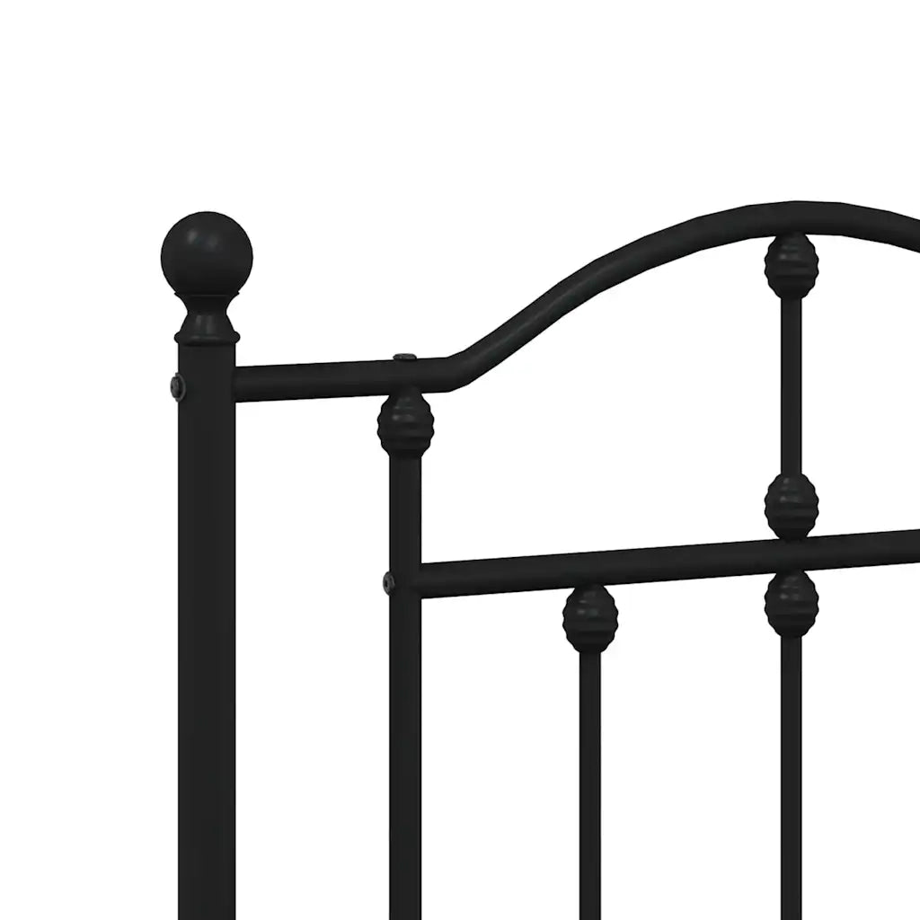 Testiera-Testata del letto in Metallo Nero 180 cm