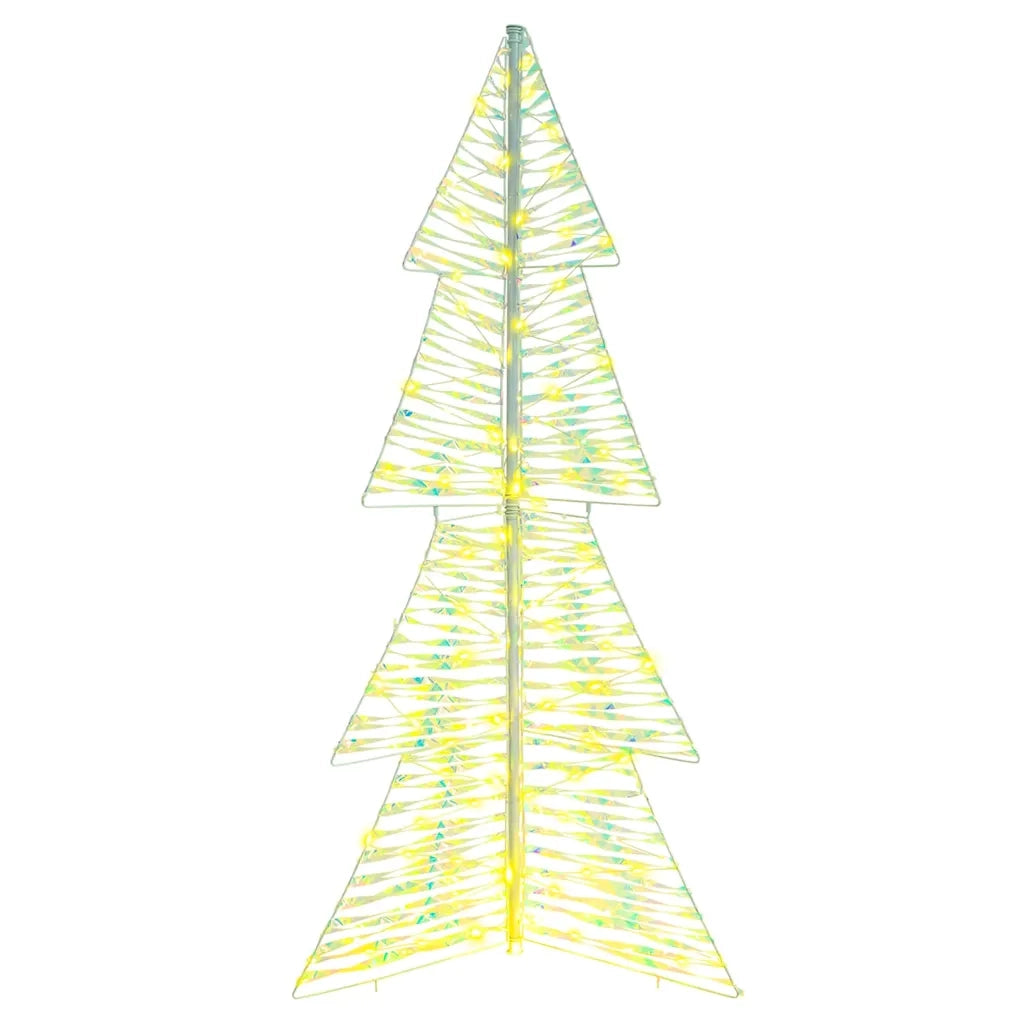 Albero di Natale con 160 LED Bianco caldo 150 cm PET 42019215