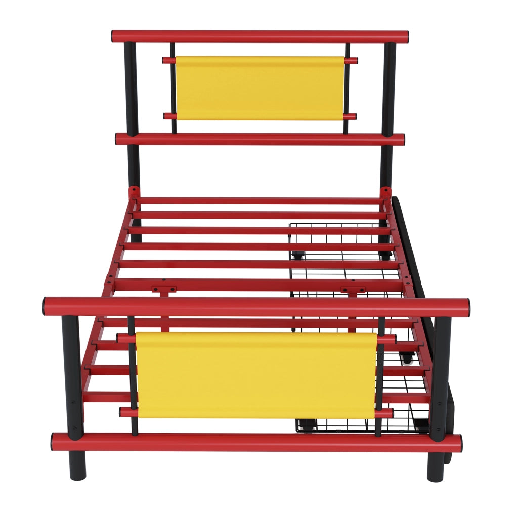 Letto Singolo per Bambini con Cassetti ¨C MINIMAL ¨C Metallo 90x200