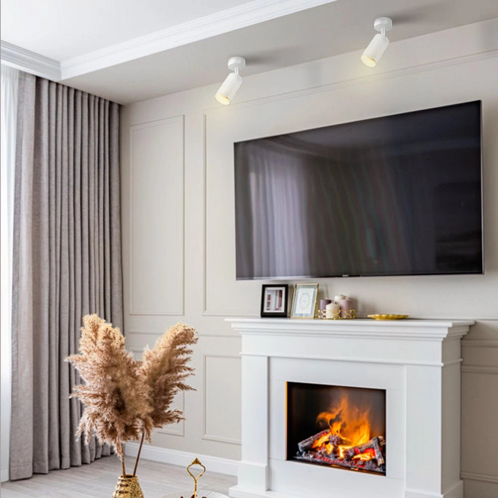 Spot orientabile bianco parete/soffitto GU10 Videx Grant