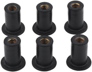 Set di viti di gomma 6 pezzi - Viti di gomma - Viti di ottone - Viti di ricambio - Viti di tenuta - Durature e resistenti